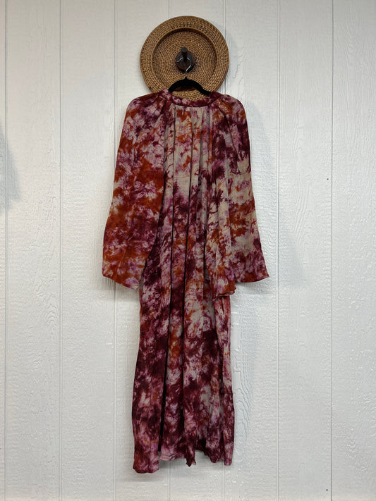 Crepe Sari Woodstock Duster Dress 0226 180