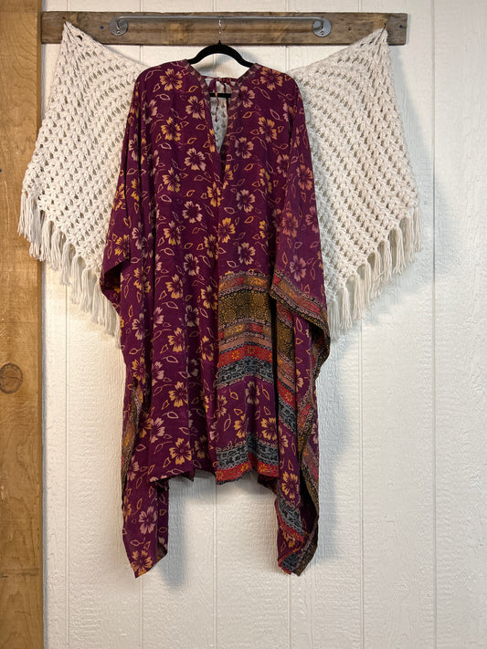 Crepe Sari Orchid Kimono 0626 181