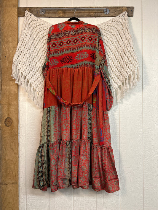 Rasgulla Sari Luminous Maxi Dress 0226 241