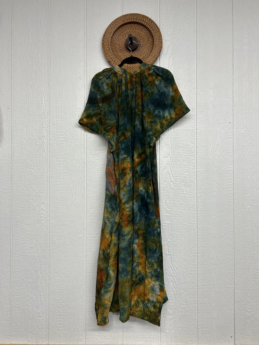 Crepe Sari Summer Woodstock Duster 0626 123