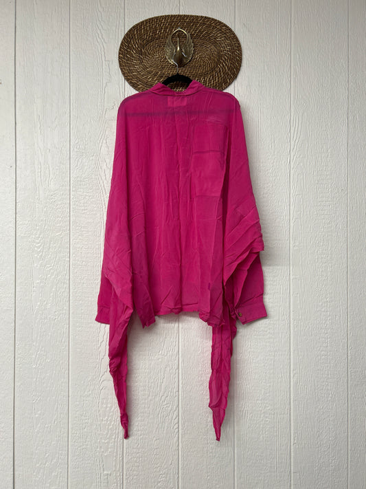 Crepe Sari Nirvana Button Down 1125 086