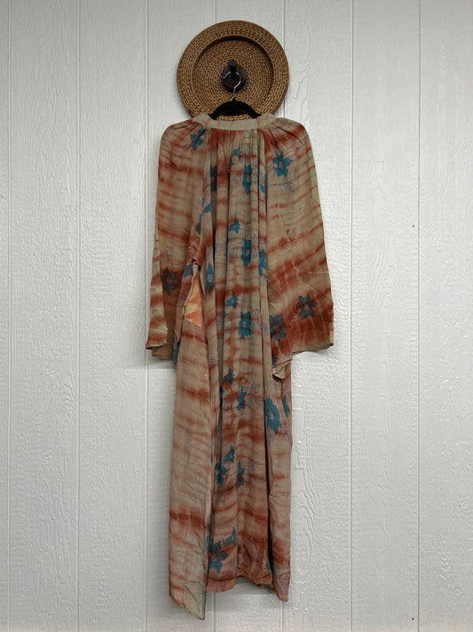 Crepe Sari Woodstock Duster Dress 0226 146