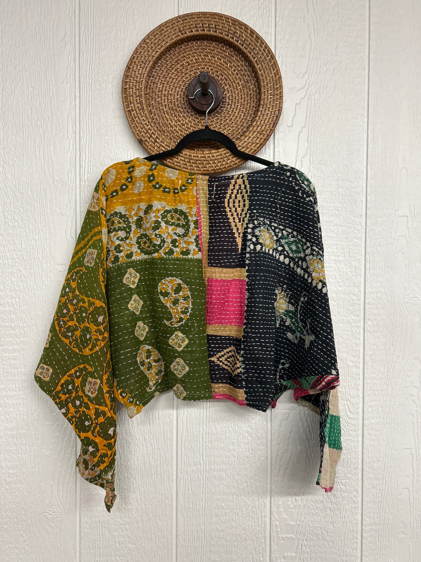 Pareo Kantha In Bloom Cropped Pullover 0326 111