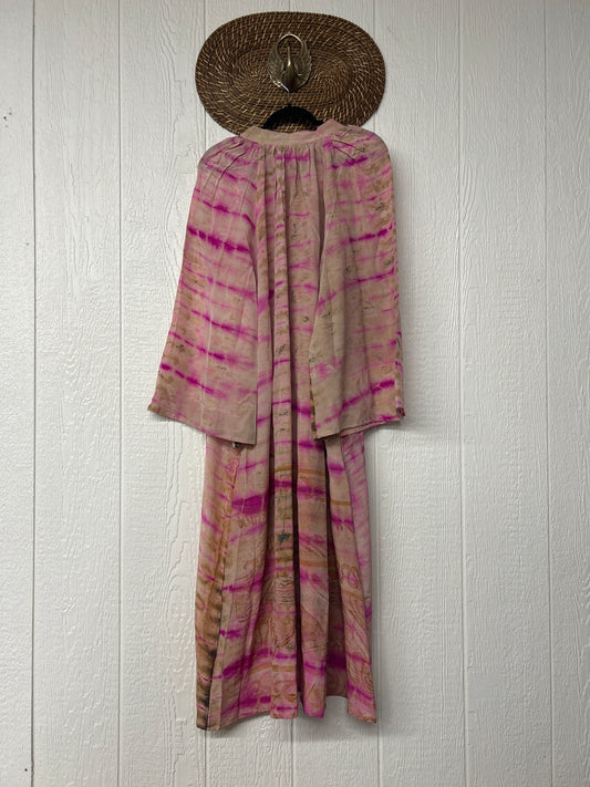 Crepe Sari Woodstock Duster Dress 0226 032