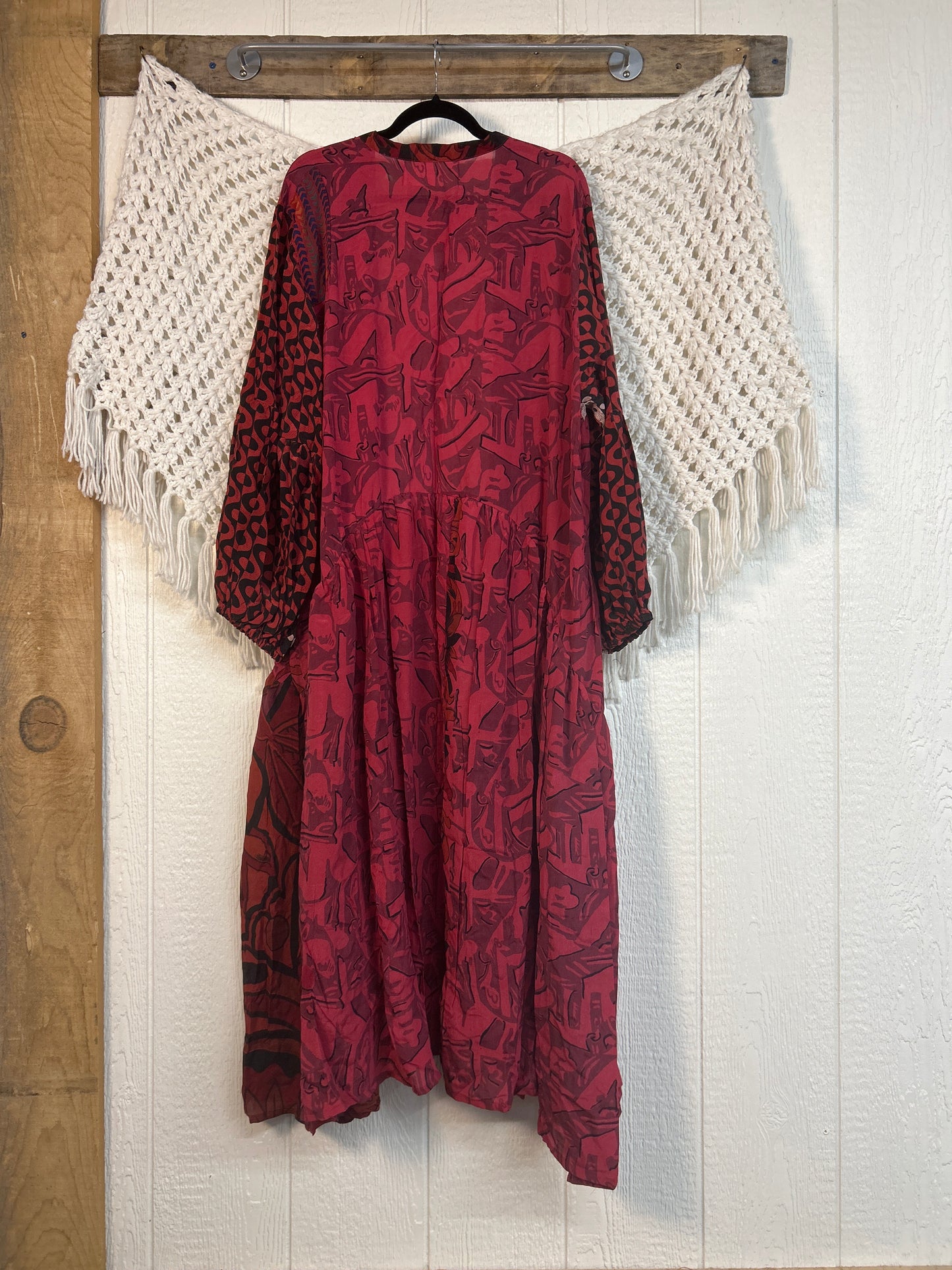 RETAIL Crepe Sari Evermore Kimono 0326 074