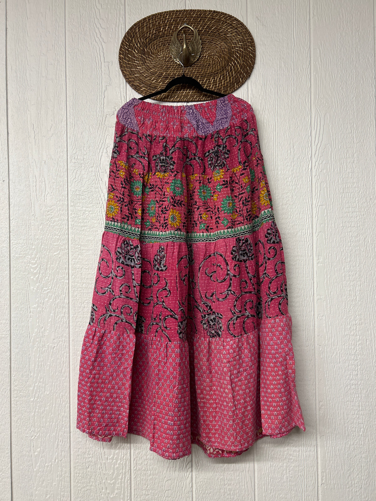 Pareo Kantha Lotus Maxi Skirt 0826 199