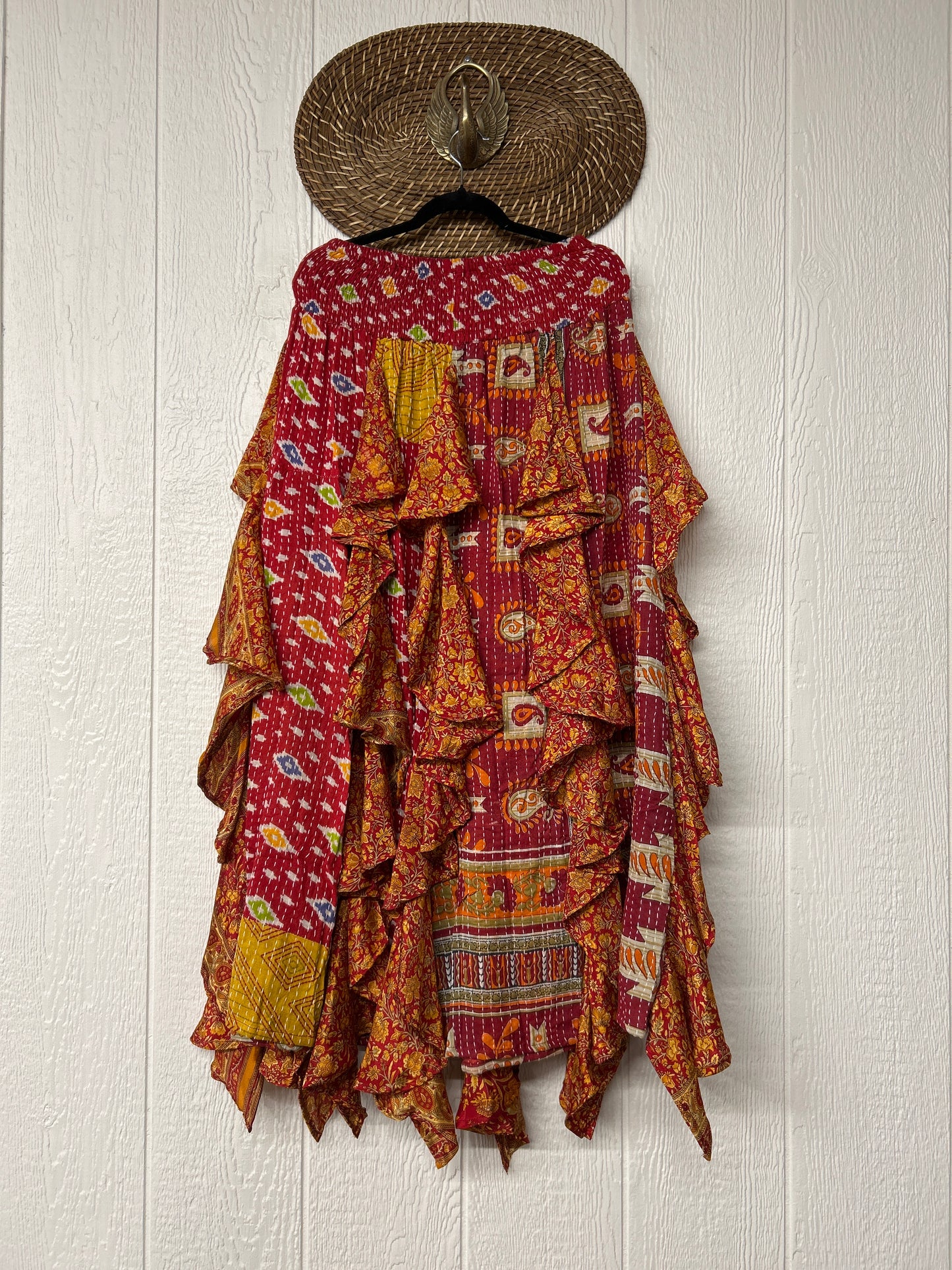 Pareo Kantha Willow Maxi Skirt 0826 155