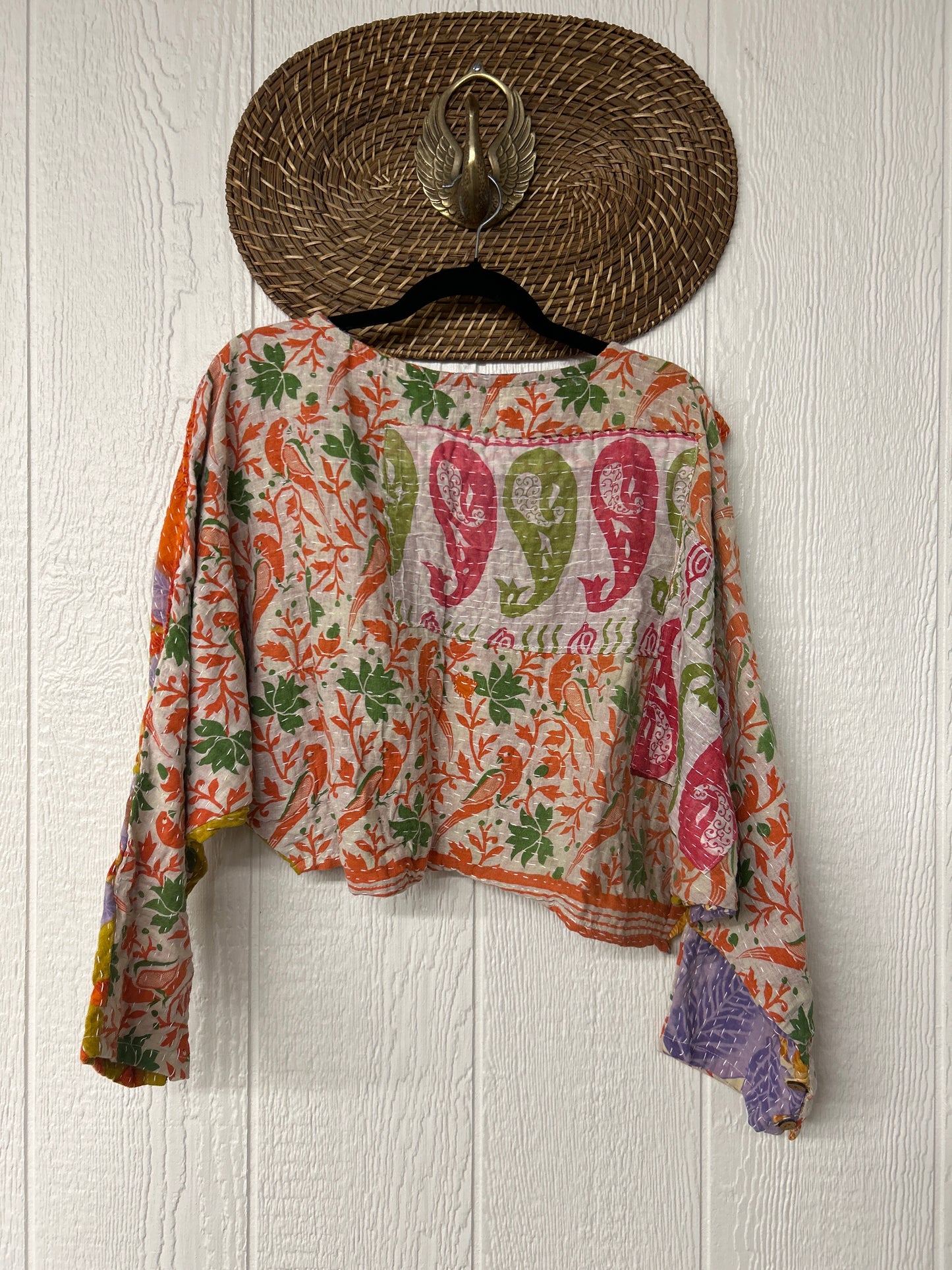 Pareo Kantha In Bloom Cropped Pullover 0326 178