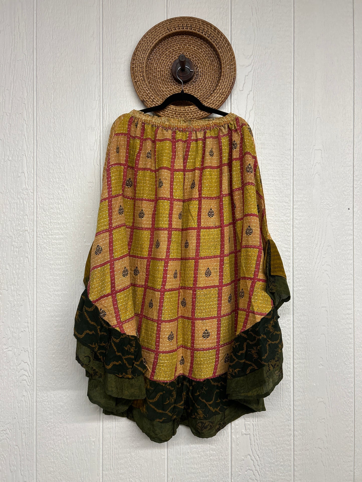 Pareo Kantha Wild Rose Skirt 0426 146