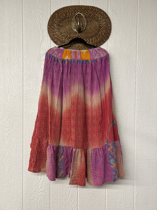 Crepe Sari Dahlia Skirt 1026 095