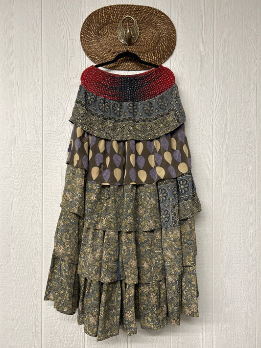 Rasgulla Sari Venus Ruffle Maxi 1125 086