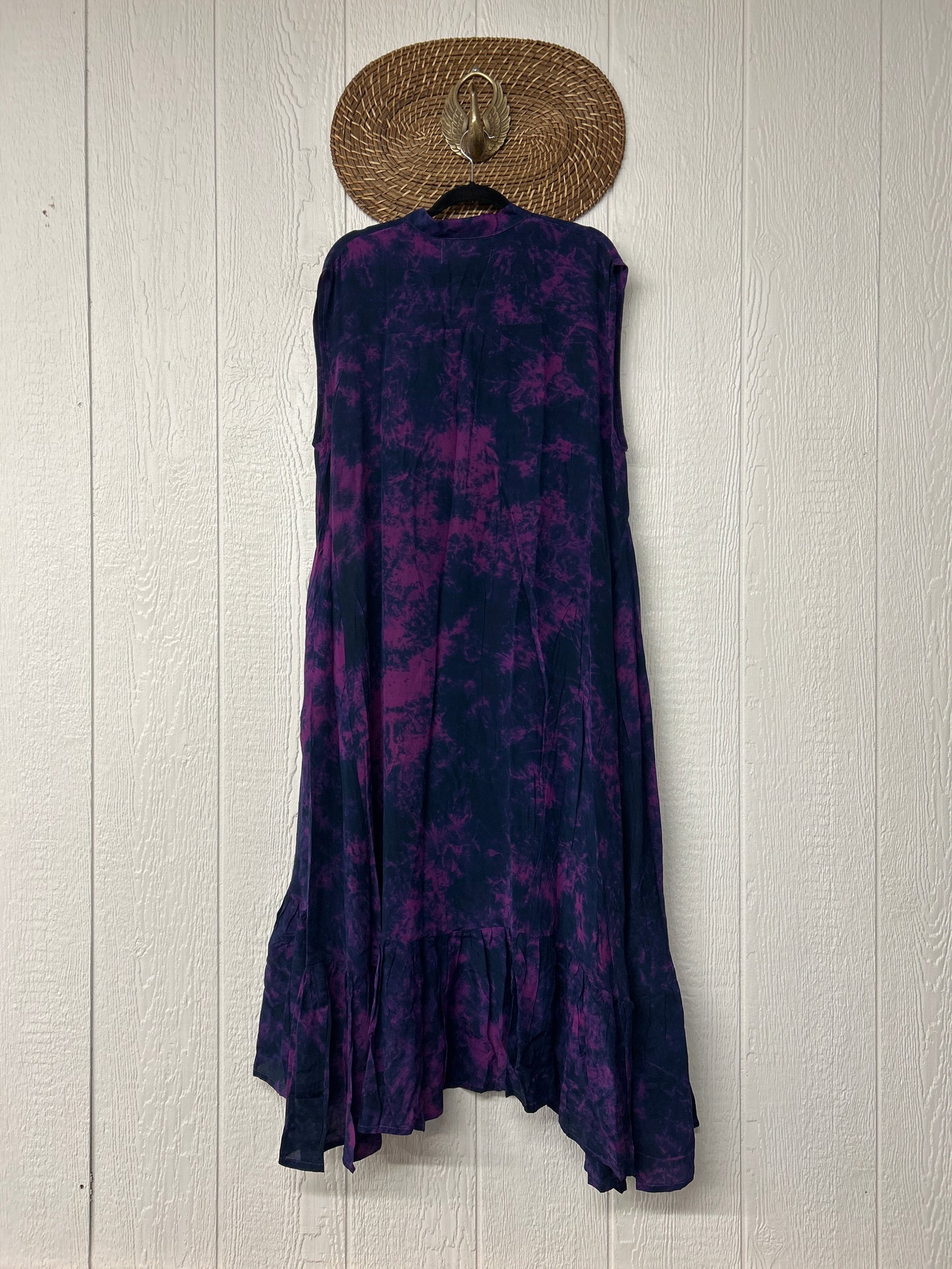 Crepe Sari Summer Dahlia Duster 0726 008