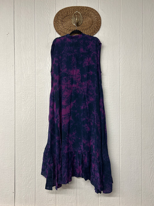 Crepe Sari Summer Dahlia Duster 0726 008