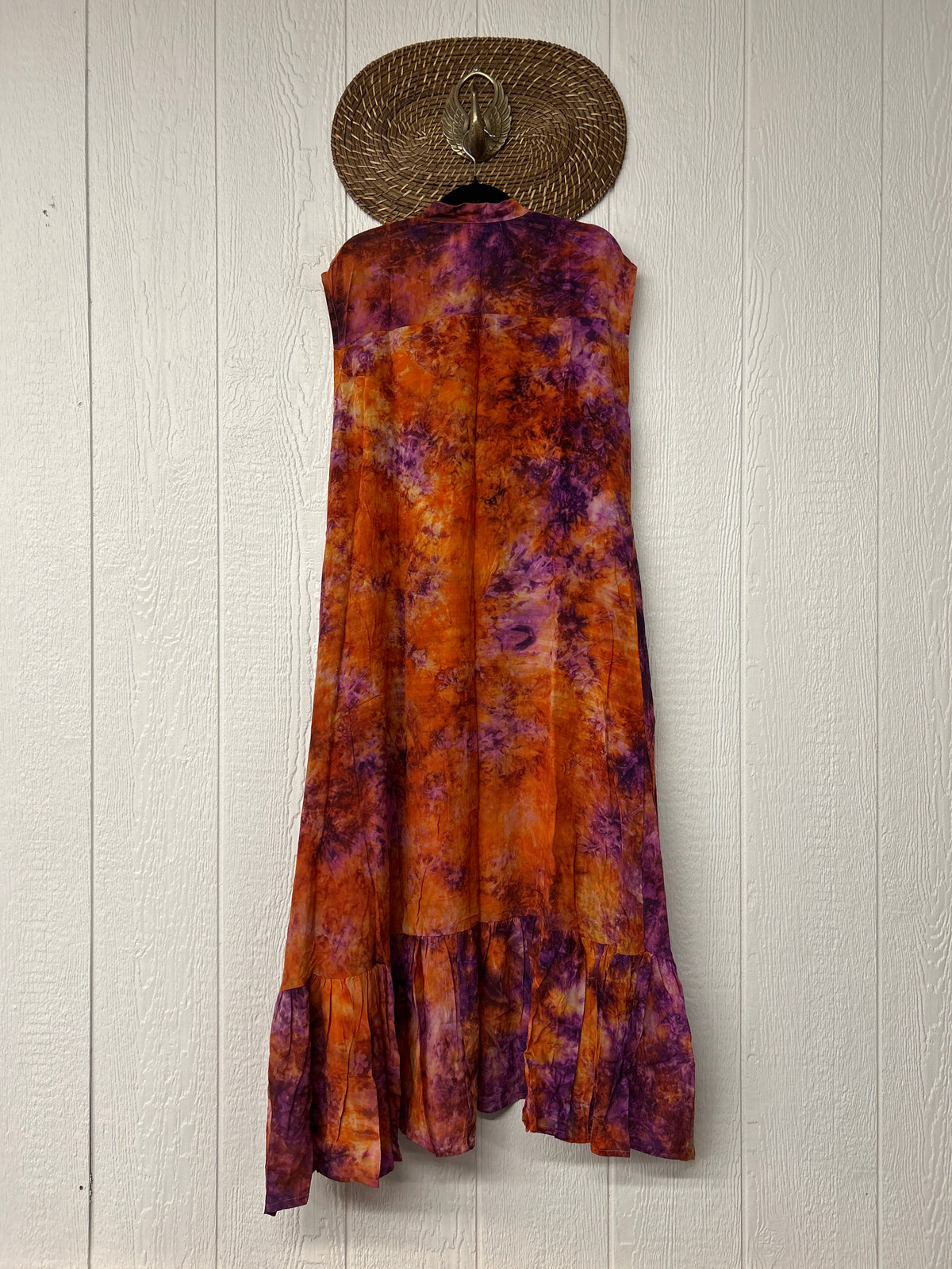 Crepe Sari Summer Dahlia Duster 0726 083