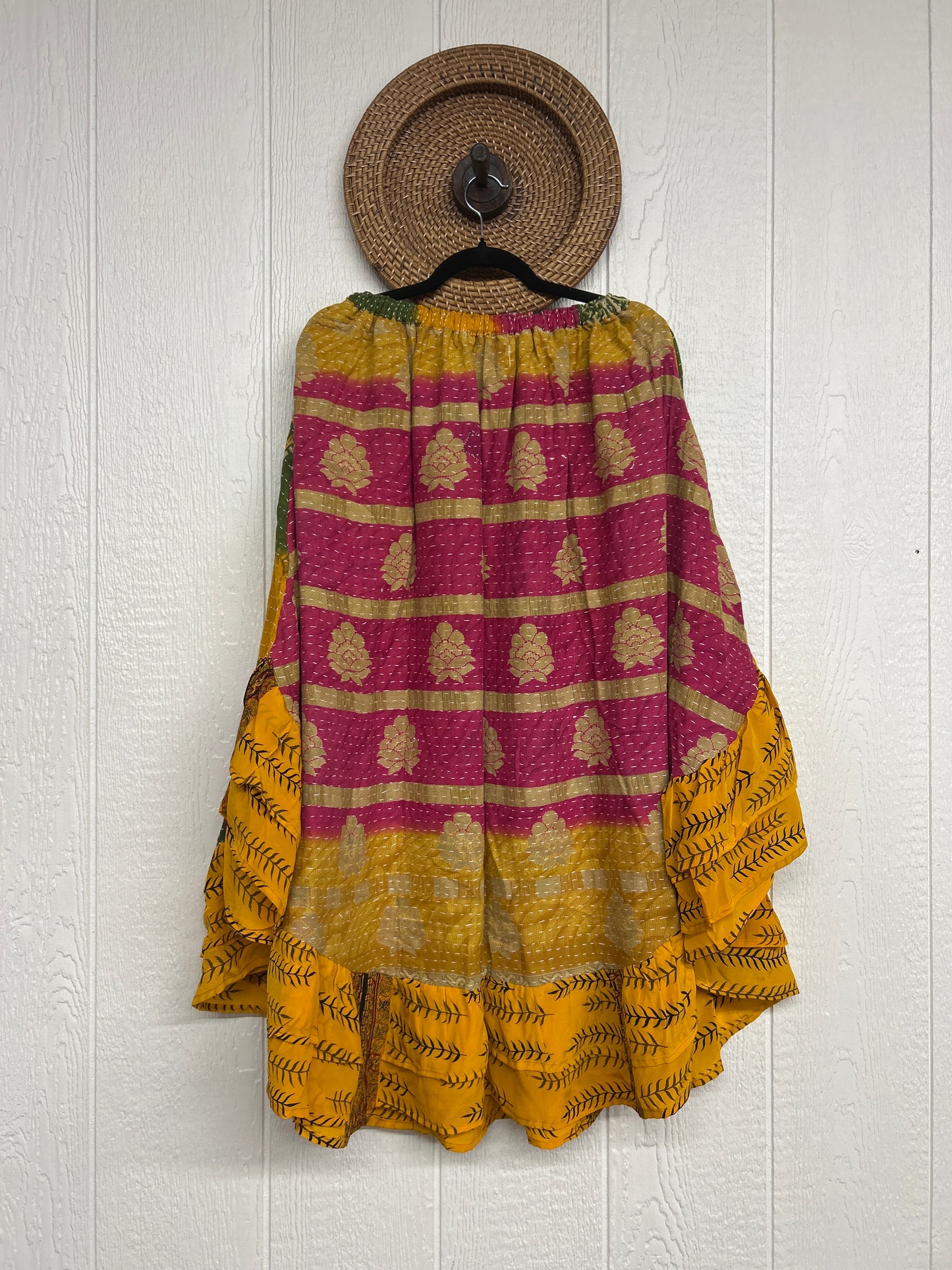 Pareo Kantha Wild Rose Skirt 0426 133