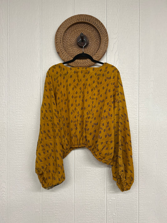 Crepe Sari Luna Crop Top 0126 063