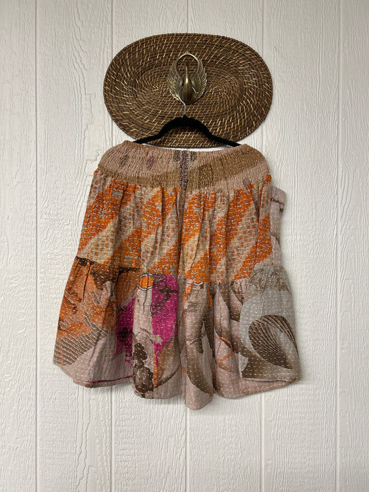 Pareo Kantha Meadow Skirt 0826 222