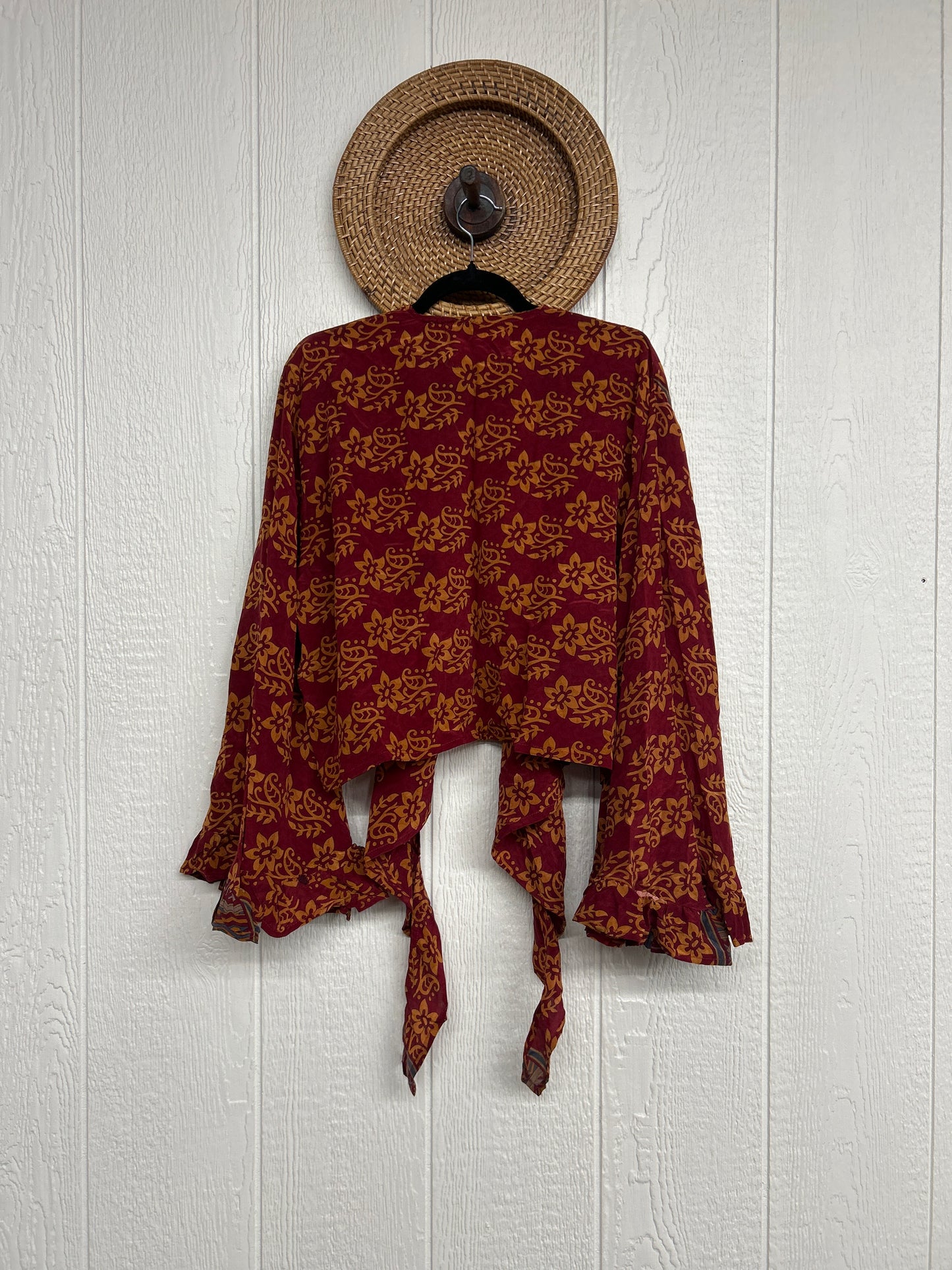 Crepe Sari Zeppelin Crop Shrug 0426 163