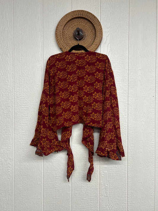 Crepe Sari Zeppelin Crop Shrug 0426 163