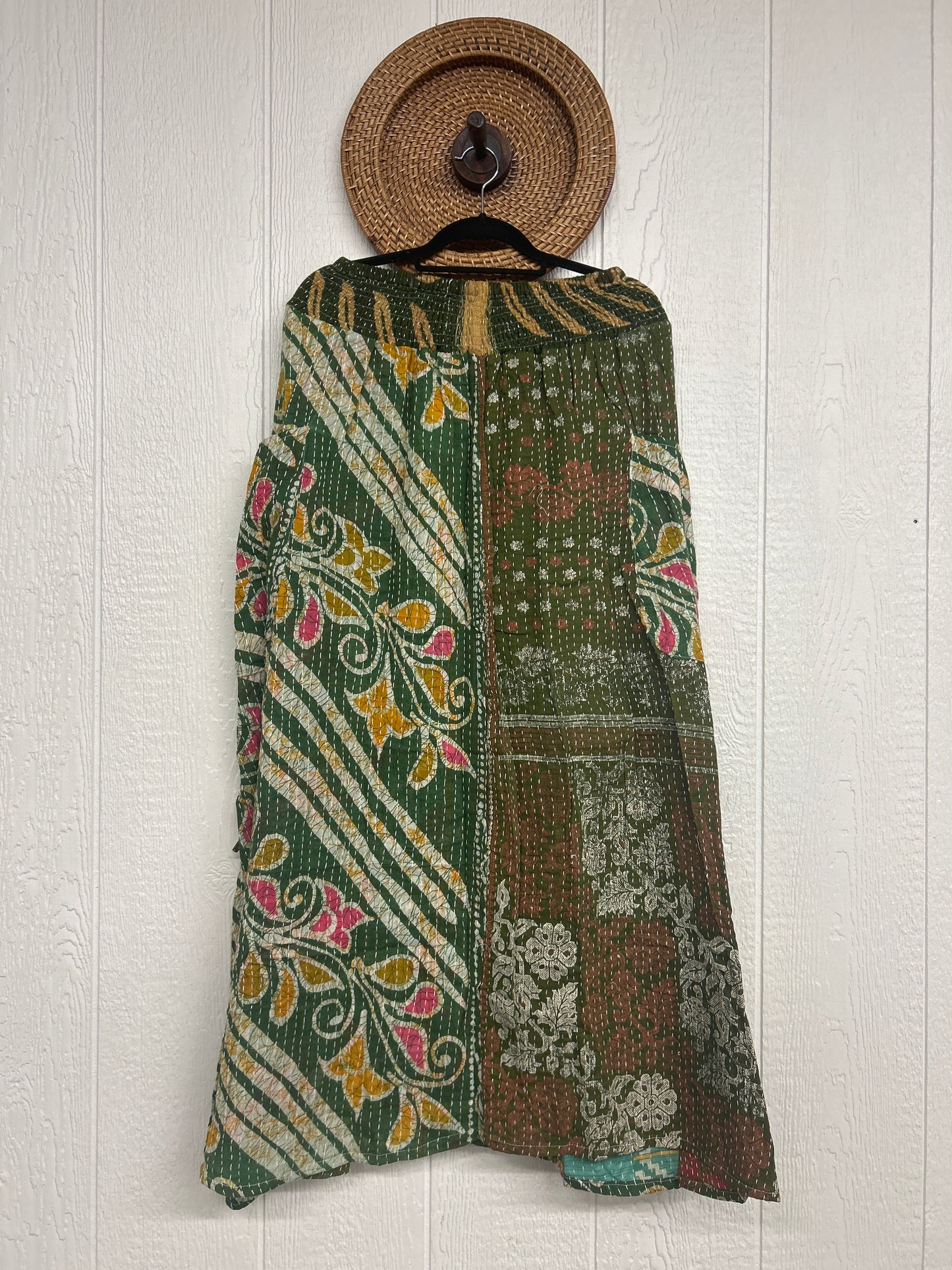 Pareo Kantha Butterfly Cargo Skirt 0426 239