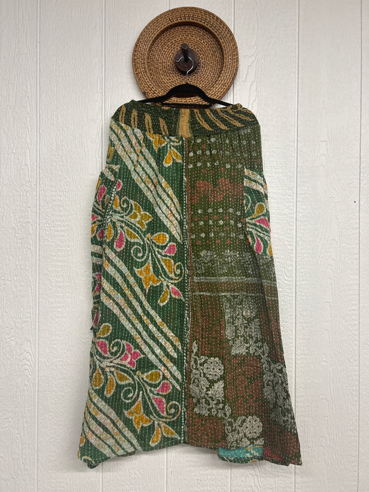Pareo Kantha Butterfly Cargo Skirt 0426 239