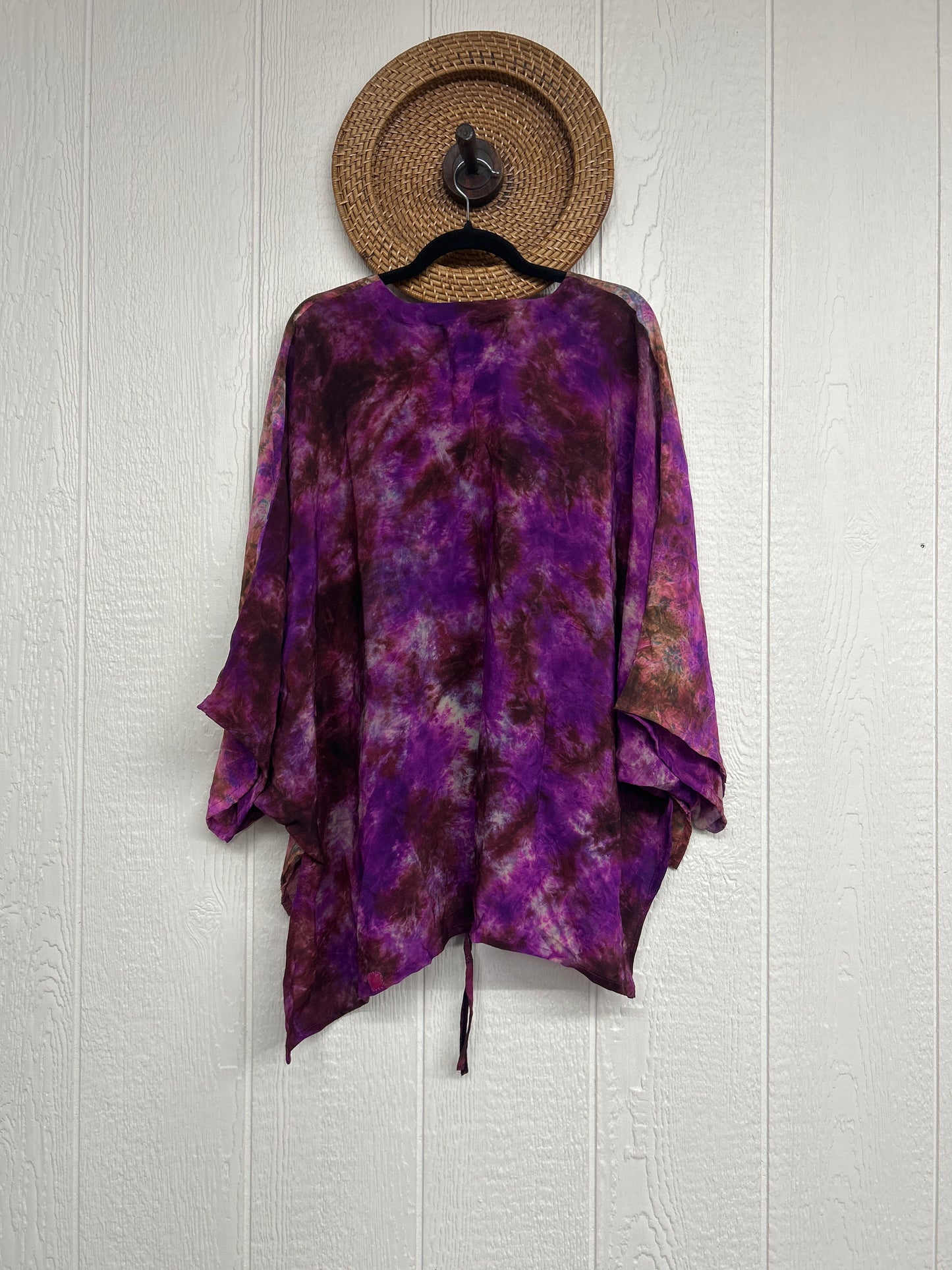 Crepe Sari Hi Lo Butterfly Top 0726 098