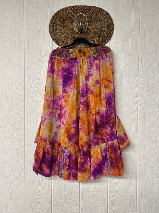 Crepe Sari Dahlia Skirt 1026 221