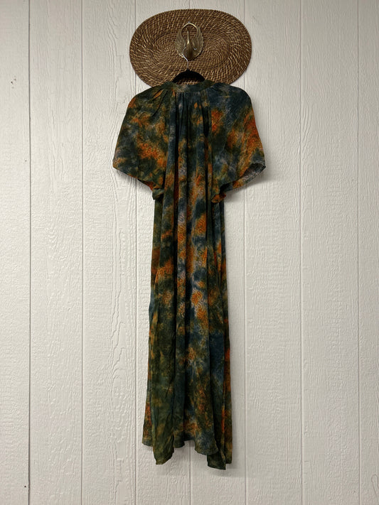 Crepe Sari Summer Woodstock Duster 0626 272