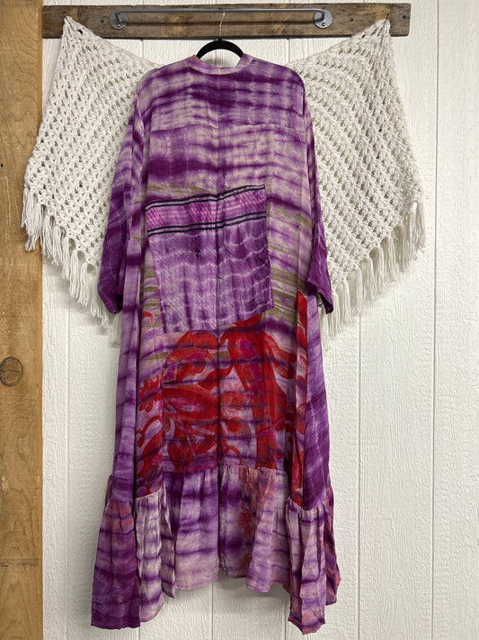 Crepe Sari Dahlia Duster Dress 0326 061
