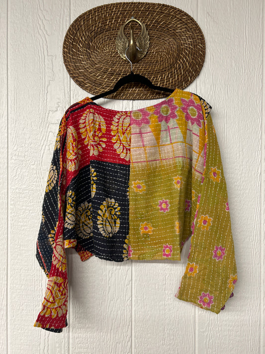 Pareo Kantha In Bloom Cropped Pullover 0326 243