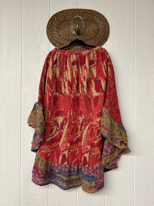 Pareo Kantha Wild Rose Skirt 0426 004