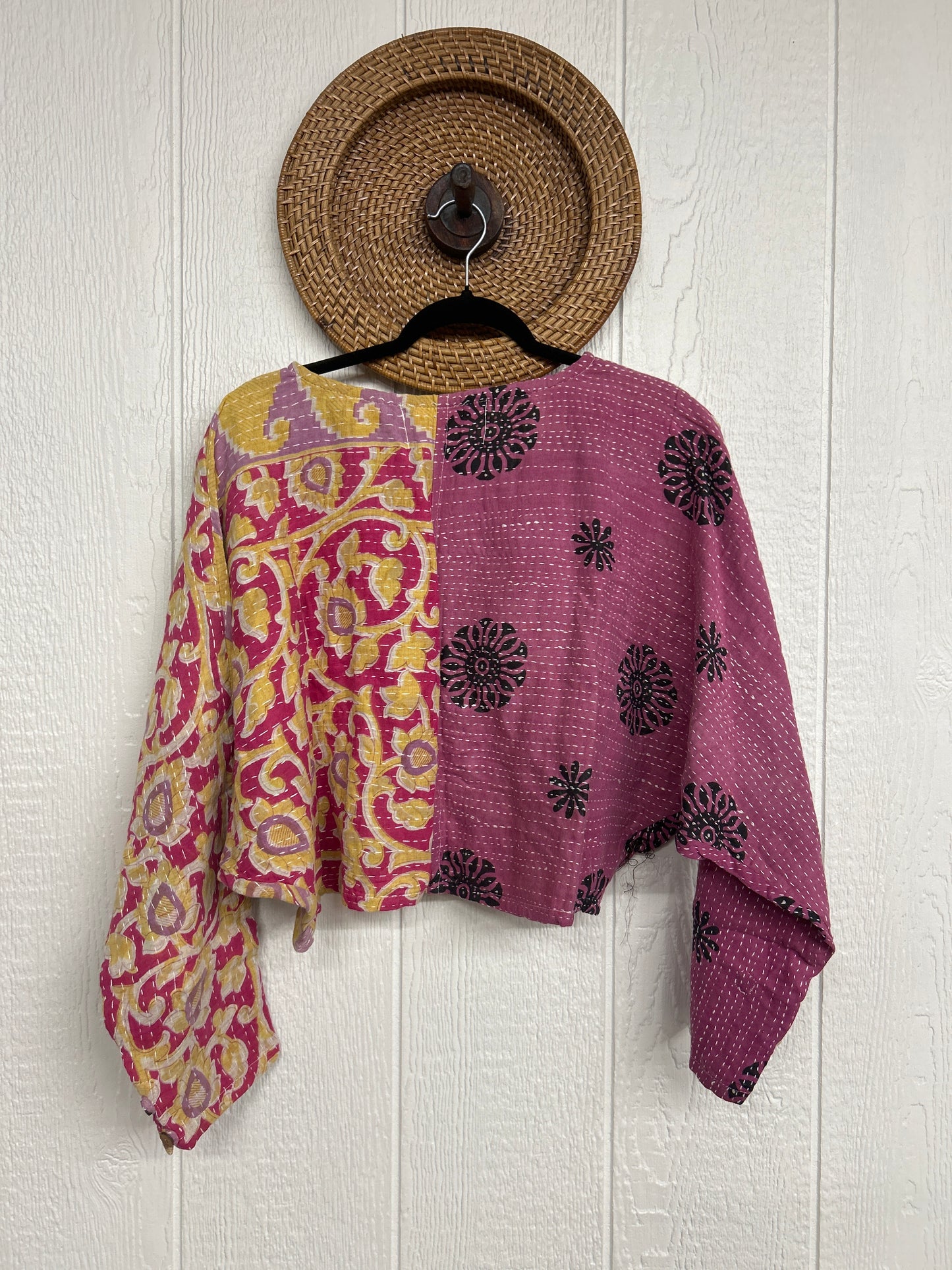 Pareo Kantha In Bloom Cropped Pullover 0326 088