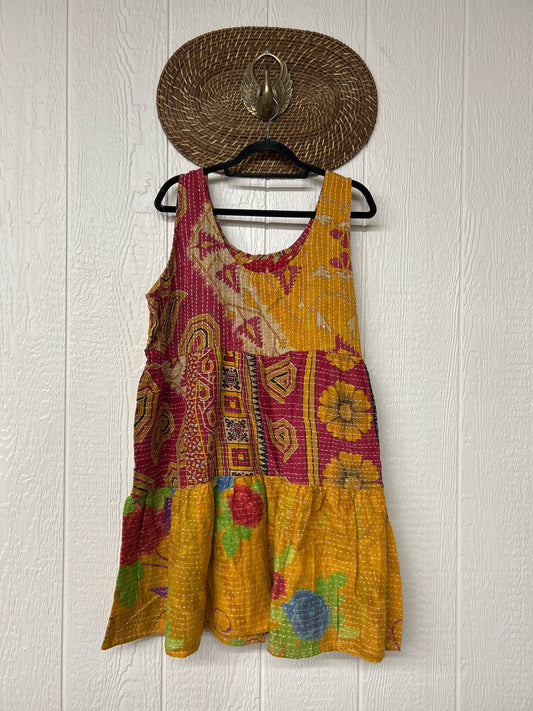 Kantha Meadow Mini Dress 0625 085