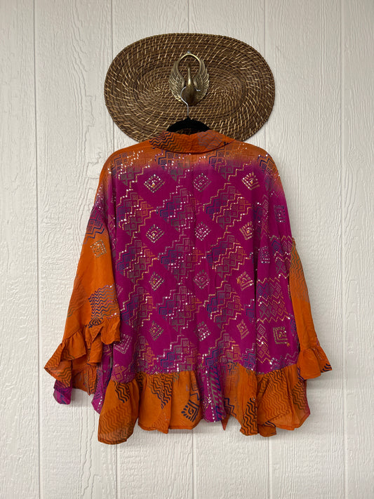 Crepe Sari Wild Rose Top 1225 147