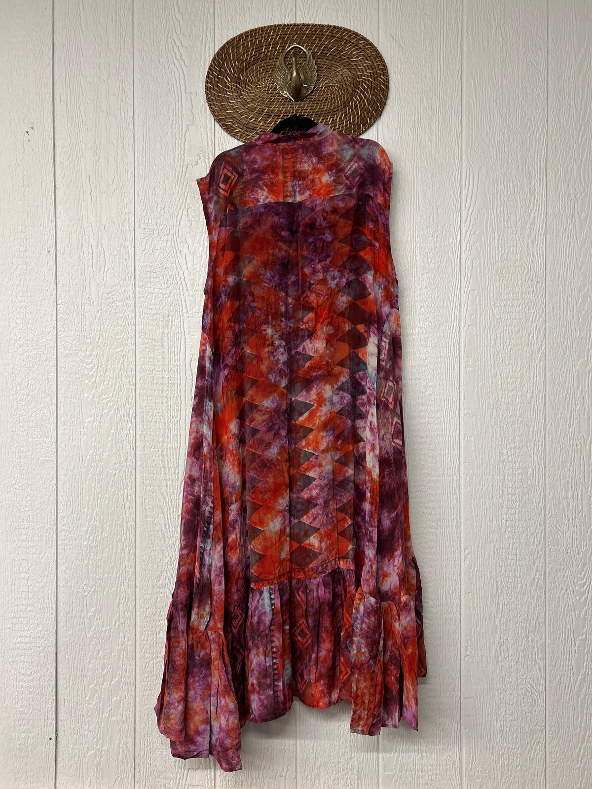 Crepe Sari Summer Dahlia Duster 0726 053