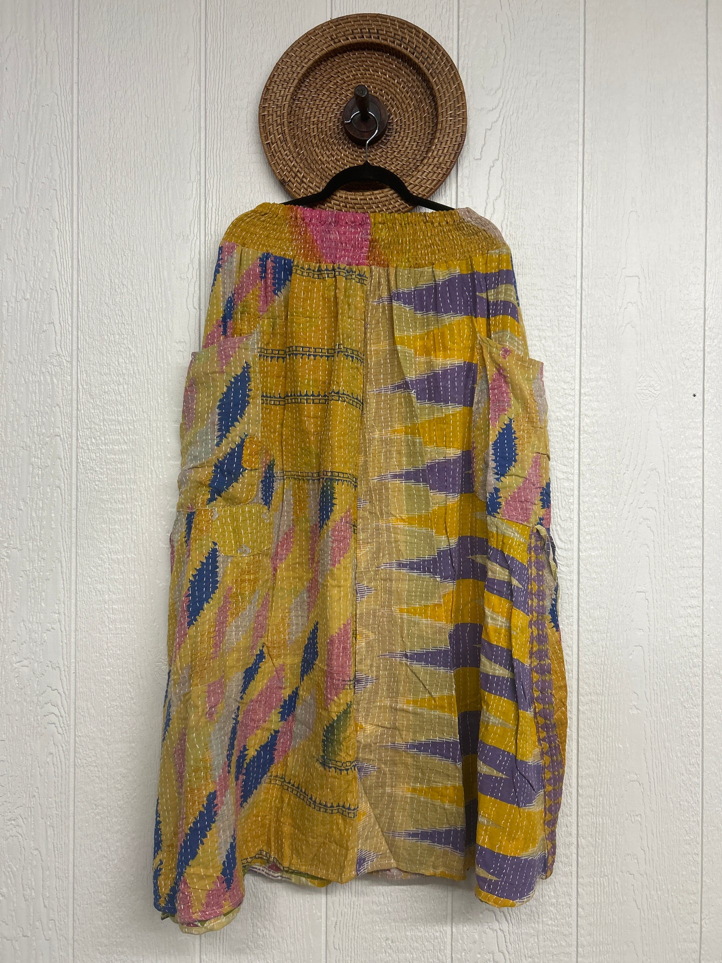 Pareo Kantha Butterfly Cargo Skirt 0426 229