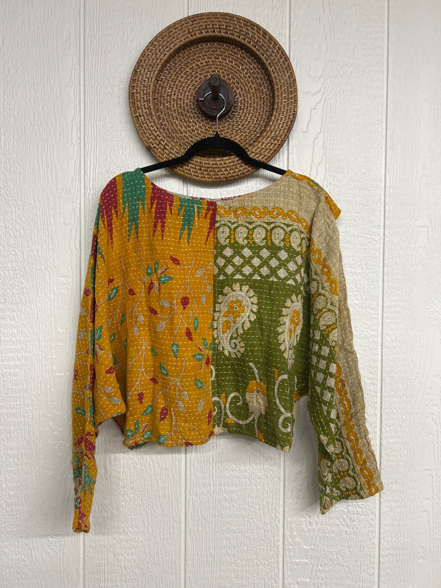 Pareo Kantha In Bloom Cropped Pullover 0326 062