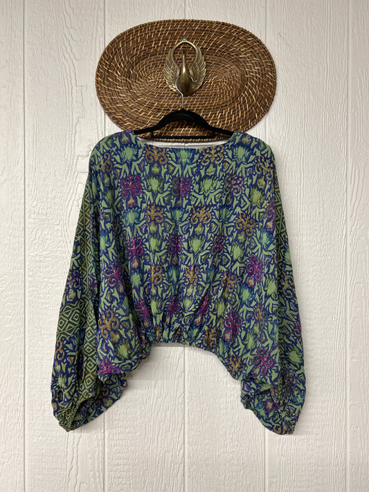 Crepe Sari Luna Crop Top 0526 007