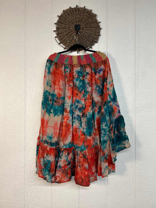 Crepe Sari Dahlia Skirt 1026 154