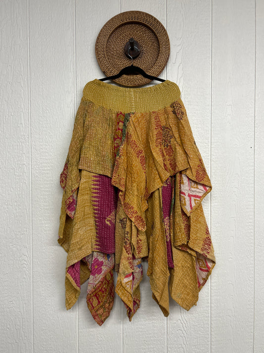 Pareo Kantha Pixie Skirt 0426 025