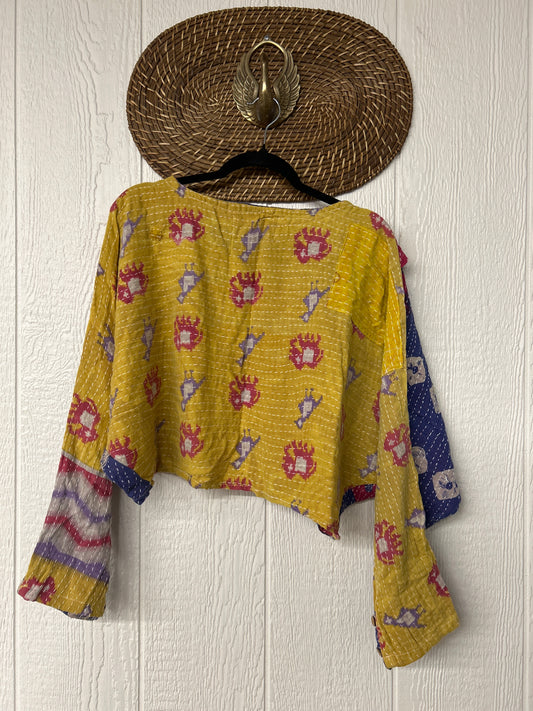 Pareo Kantha In Bloom Cropped Pullover 0326 176