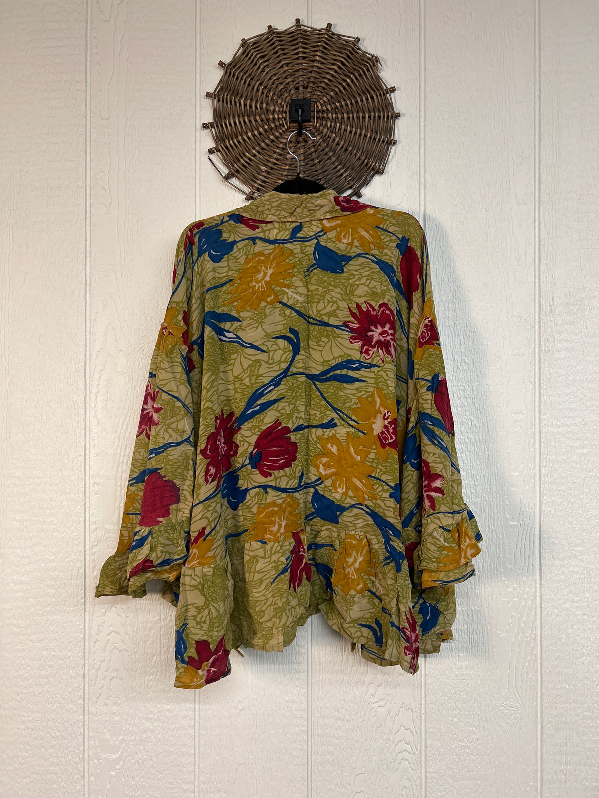 Crepe Sari Wild Rose Top 1026 078