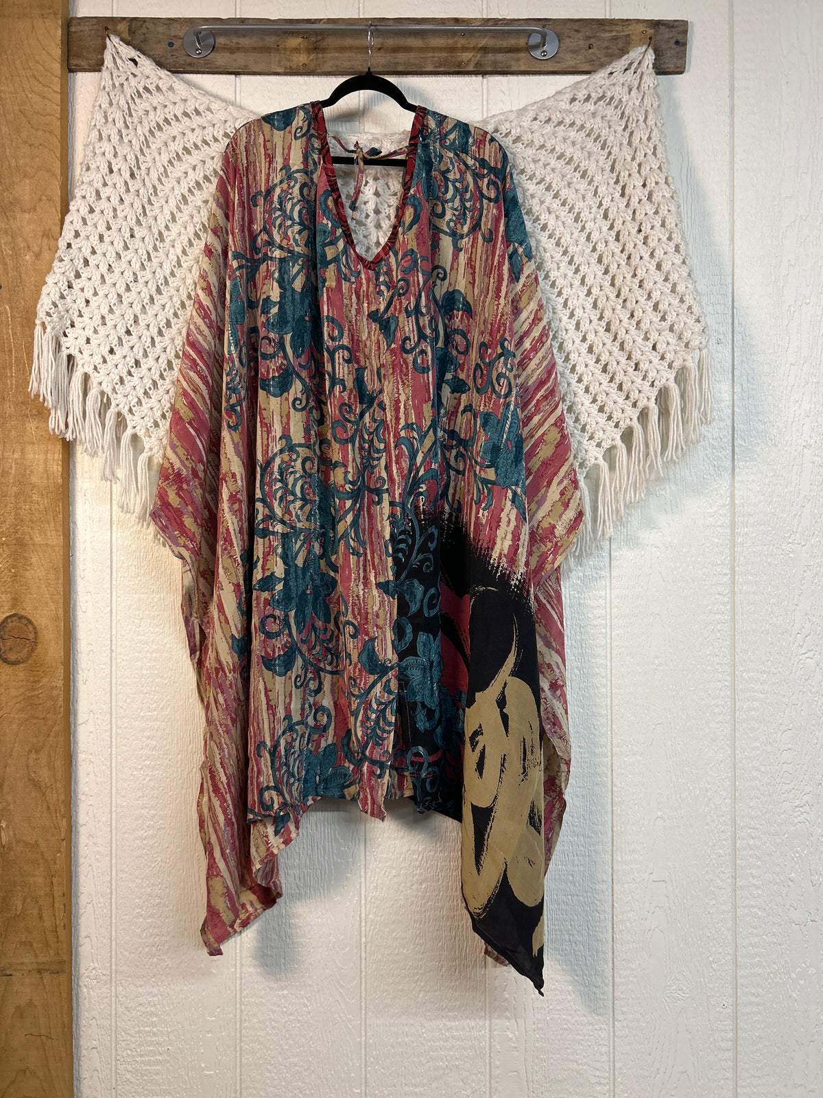 Crepe Sari Orchid Kimono 0626 173