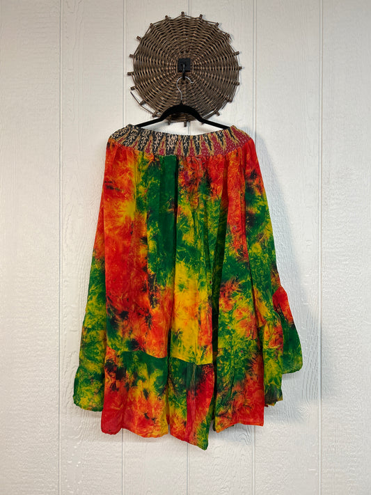 Crepe Sari Dahlia Skirt 1026 151