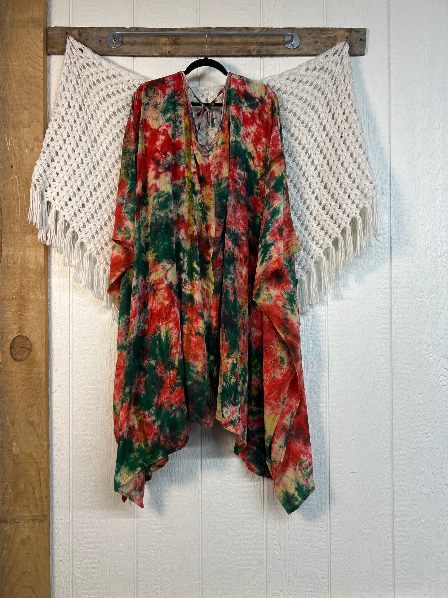 Crepe Sari Orchid Kimono 0626 260
