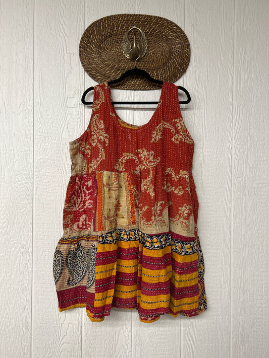 Kantha Meadow Mini Dress 0625 070