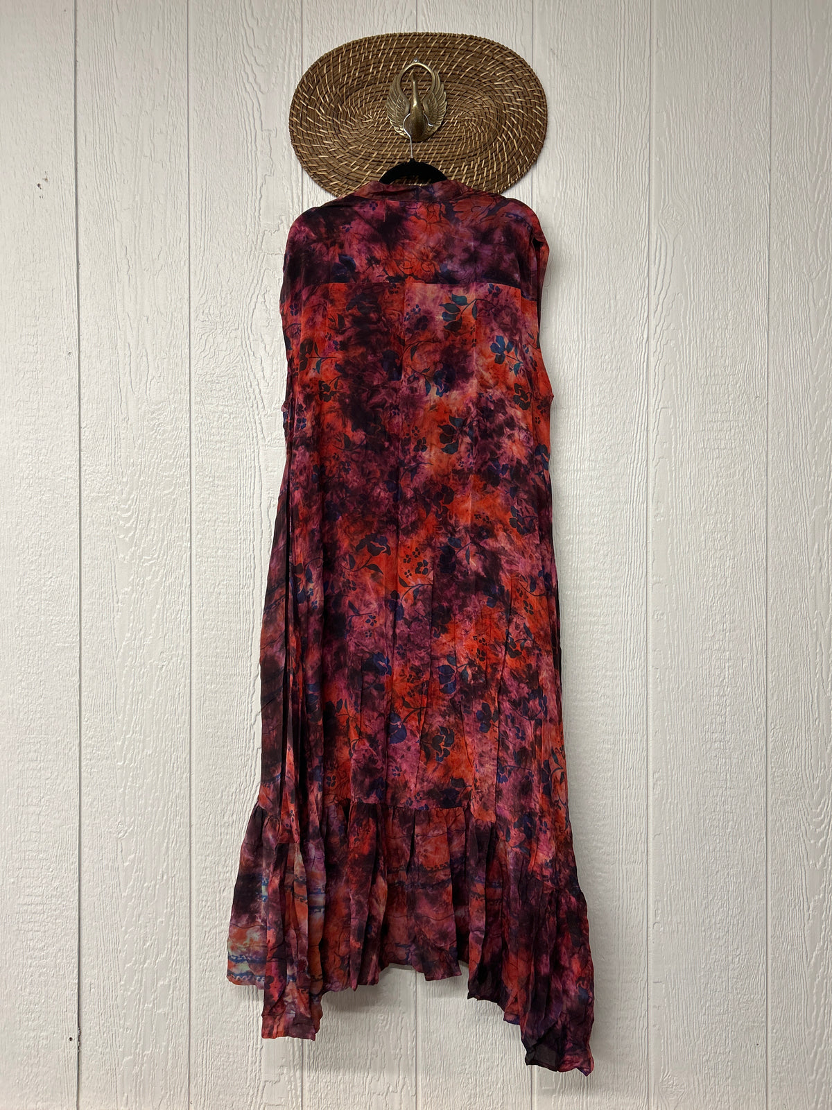 Crepe Sari Summer Dahlia Duster 0726 102