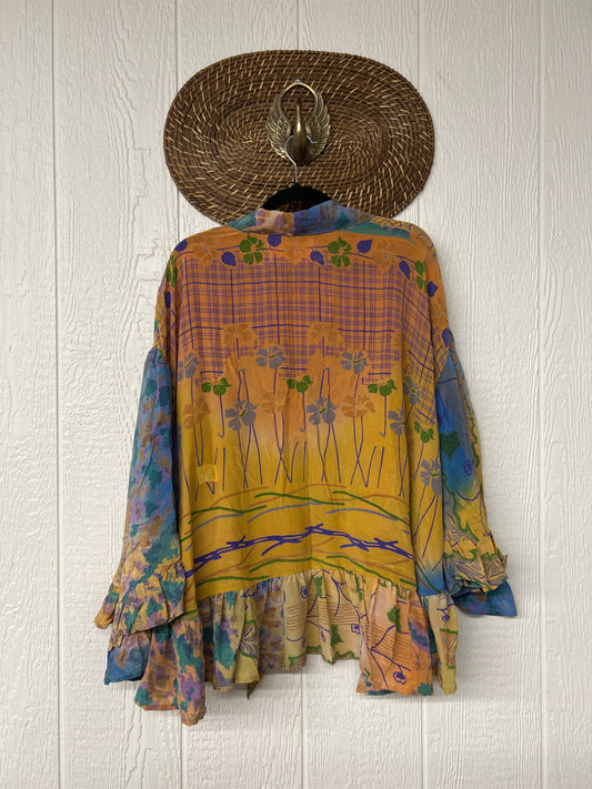 Crepe Sari Wild Rose Top 1225 205