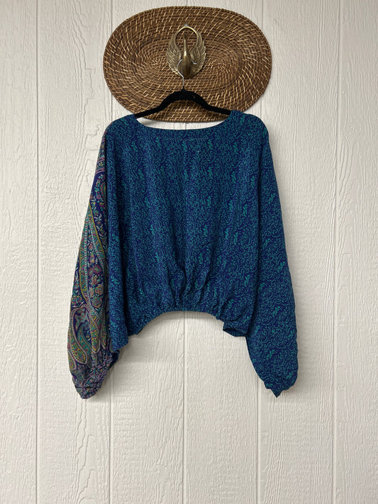 Crepe Sari Luna Crop Top 0126 168