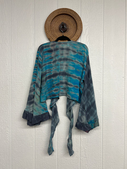 Crepe Sari Zeppelin Crop Shrug 0426 152